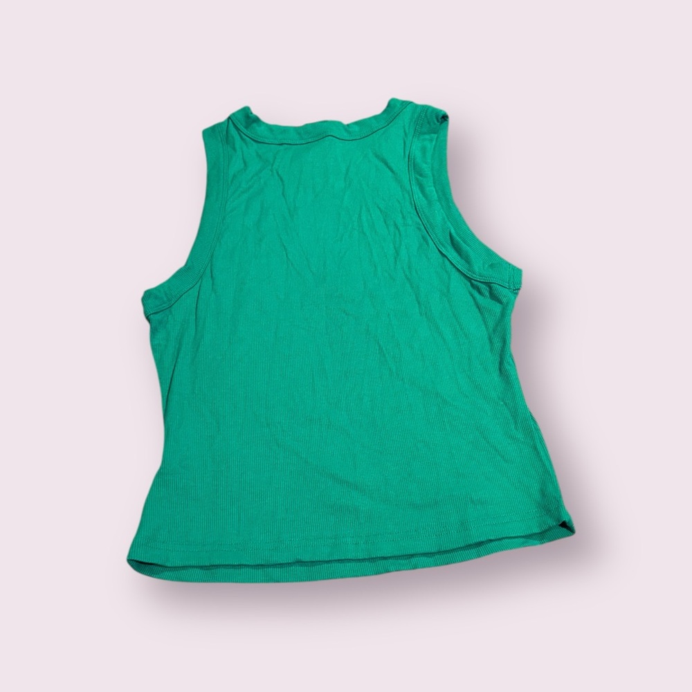 NWT Women's SHEIN Basics Emerald Green Ribbed Tank Top Size Large - Picture 6 of 7